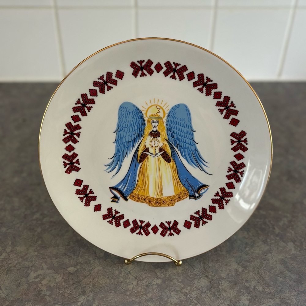 80's Millennium of Christianity in Ukraine Decorative Plate - Ukrainian Memento
